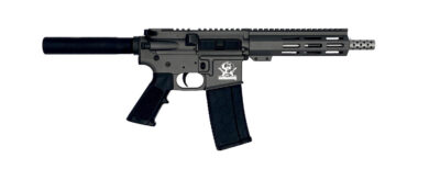Great Lakes Firearms GL15223SSPTNG AR-15 Pistol 223 Wylde 30+1 7.50″ Stainless Barrel, Tungsten Rec, 7″ M-LOK Handguard, Buffer Tube (No Brace), Black A2 Grip