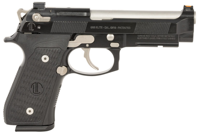 Langdon Tactical Tech LTT92ECB Beretta 92 Elite 9mm Luger 18+1 4.70″ Target Crown Steel Barrel, Black Serrated Steel Slide, Black Frame w/Picatinny Rail, Black VZ G10 Grip Langdon Tactical Tech LTT92ECB Beretta 92 Elite 9mm Luger 18+1 4.70″ Target Crown Steel Barrel, Black Serrated Steel Slide, Black Frame w/Picatinny Rail, Black VZ G10 Grip