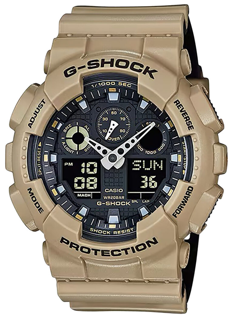 G-shock/vlc Distribution GA100L8A G-Shock Tactical Brown Stainless Steel Bezel 145-215mm G-shock/vlc Distribution GA100L8A G-Shock Tactical Brown Stainless Steel Bezel 145-215mm