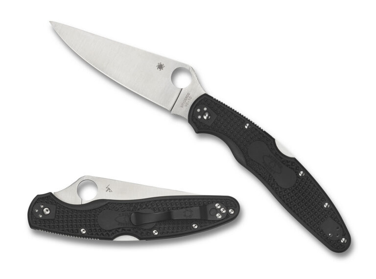 Spyderco C07PBK4 Police 4 Lightweight 4.39″ Folding Plain Satin VG-10 SS Blade/Black Textured FRN Handle Includes Pocket Clip Spyderco C07PBK4 Police 4 Lightweight 4.39″ Folding Plain Satin VG-10 SS Blade/Black Textured FRN Handle Includes Pocket Clip
