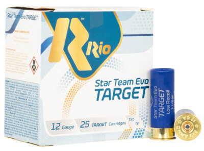 STAR TEAM EVO TARGET 32 LOW RECOIL 12GA 2-3/4” #7.5 SHOTGUN AMMO STAR TEAM 12 GAUGE 2-3/4” 1-1/8 OZ #7.5 SHOT 25/BOX