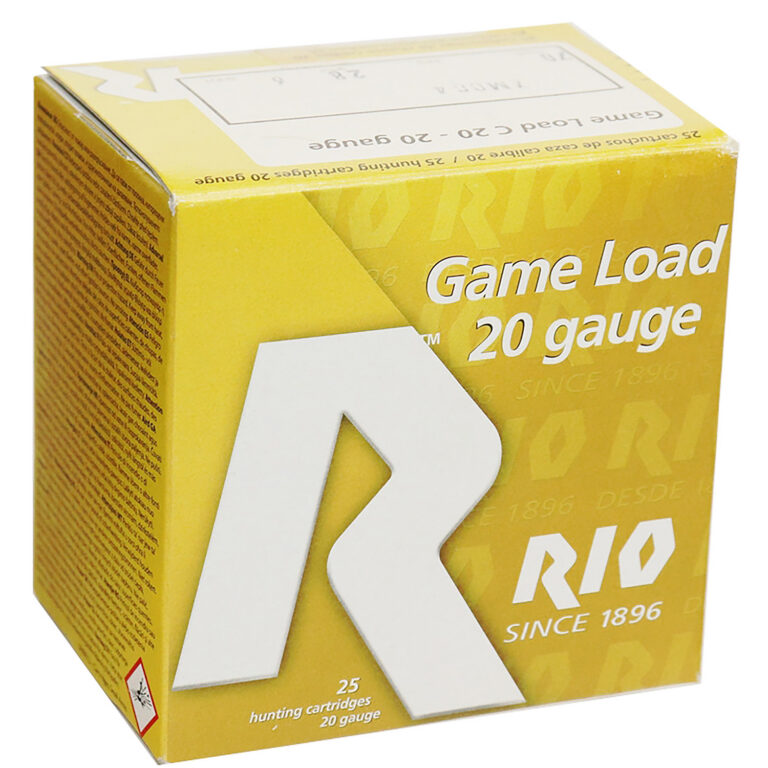 RIO Game Load 20GA Light 2-3/4″-1oz #7.5 1180 FPS 25/BOX RIO Game Load 20GA Light 2-3/4″-1oz #7.5 1180 FPS 25/BOX