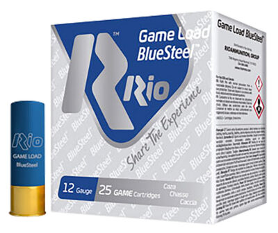 RIO Game Load BlueSteel 12GA 2-3/4″ 1-1/8oz #6 MAX 1360 FPS