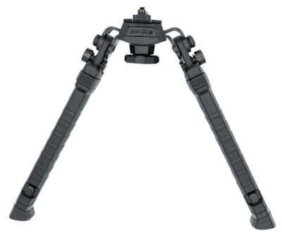FAB Defense FXSPIKEB Spike Precision Bipod 7.09″- 11.42″ Adj., Rotating & Tilting, Rubber Feet, Includes Leg Extensions, Picatinny Rail Compatible Black Polymer & Aluminum