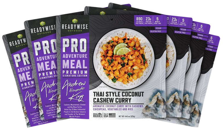Wise Foods RW05193 Outdoor Food Kit Thai Coconut Cashew Curry 2 Servings Per Pouch, 6 Per Case Wise Foods RW05193 Outdoor Food Kit Thai Coconut Cashew Curry 2 Servings Per Pouch, 6 Per Case