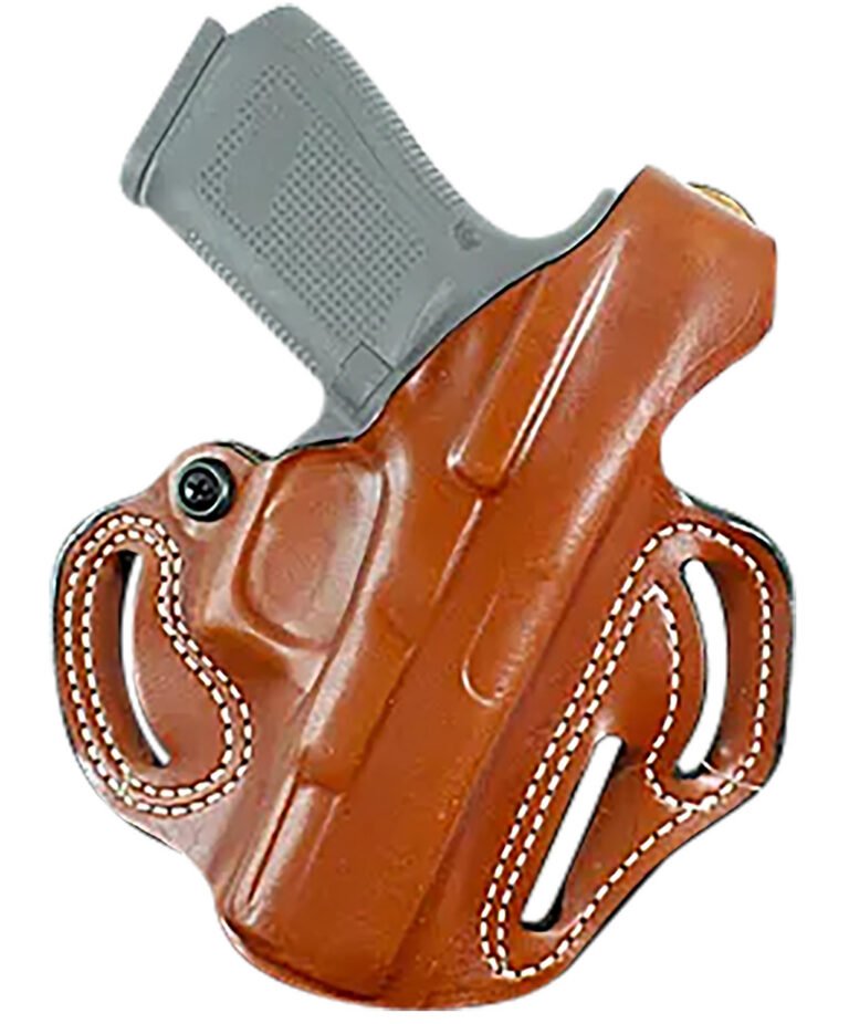 DeSantis Gunhide 001TA0XZ0 Thumb Break Scabbard OWB Tan Leather Belt Slide Fits Springfield Echelon Right Hand DeSantis Gunhide 001TA0XZ0 Thumb Break Scabbard OWB Tan Leather Belt Slide Fits Springfield Echelon Right Hand