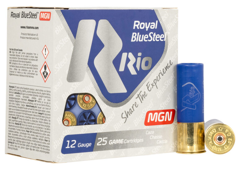 Rio Ammunition RBSM402 Royal BlueSteel Magnum 12Gauge 3″ 1 3/8oz 2Shot 25 Per Box/10 Case Rio Ammunition RBSM402 Royal BlueSteel Magnum 12Gauge 3″ 1 3/8oz 2Shot 25 Per Box/10 Case