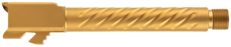 Ballistic Advantage BAPSG175T3G Premium Series 9mm Luger Fits Glock 17 Gen 5 Fluted Threaded Gold PVD Stainless Steel Ballistic Advantage BAPSG175T3G Premium Series 9mm Luger Fits Glock 17 Gen 5 Fluted Threaded Gold PVD Stainless Steel