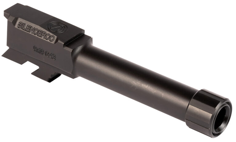 SilencerCo AC5049 Glock 9mm Luger 3.70″ Threaded Black Nitride Stainless Steel, Fits Glock 43/43X SilencerCo AC5049 Glock 9mm Luger 3.70″ Threaded Black Nitride Stainless Steel, Fits Glock 43/43X