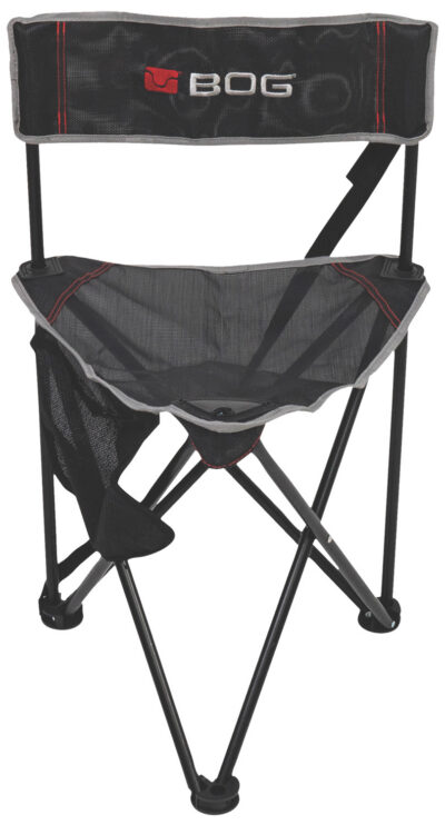 Bog-Pod 1117130 Triple Play  Chair, 3 Legs, Black, Steel Frame, Exterior Pocket