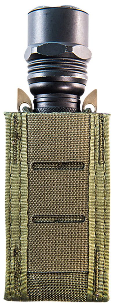 High Speed Gear 41PT00OD TACO Duty Single Pistol Mag, OD Green Nylon with MOLLE Exterior, Fits MOLLE & 2″ Belt