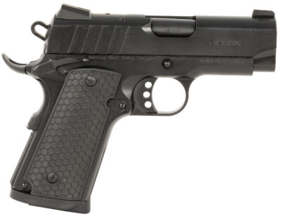 EAA GIRSAN 391041 MC1911 SC Influencer Sub-Compact 45 ACP 6+1 3.40″ Blued Steel Barrel, Black Cerakote Optic Ready/Serrated Steel Slide & Frame w/Picatinny Rail & Beavertail, Gray Polymer Grip