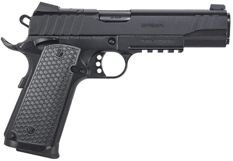 EAA GIRSAN 391047 MC1911 S Influencer Full Size 45 ACP 8+1 5″ Blued Steel Barrel, Black Optic Ready/Serrated Steel Slide & Frame w/Picatinny Rail & Beavertail, Black Polymer Grip EAA GIRSAN 391047 MC1911 S Influencer Full Size 45 ACP 8+1 5″ Blued Steel Barrel, Black Optic Ready/Serrated Steel Slide & Frame w/Picatinny Rail & Beavertail, Black Polymer Grip