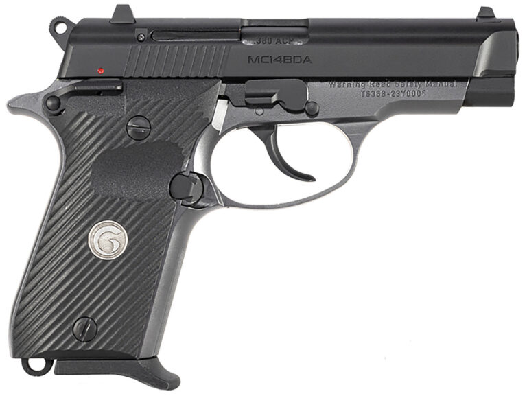 Girsan 390817 MC14BDA  380 ACP 13+1 3.80″ Black Steel Barrel, Black Serrated Steel Slide, Stainless Aluminum Frame w/Beavertail, Black Polymer Grip