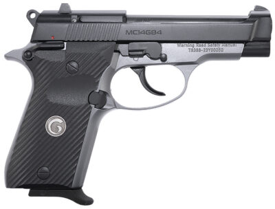 Girsan 390827 MC14G84  380 ACP 13+1 3.80″ Black Steel Barrel, Black Serrated Steel Slide, Stainless Aluminum Frame w/Beavertail, Black Polymer Grip