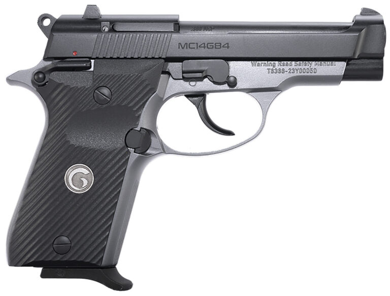Girsan 390827 MC14G84  380 ACP 13+1 3.80″ Black Steel Barrel, Black Serrated Steel Slide, Stainless Aluminum Frame w/Beavertail, Black Polymer Grip