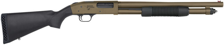 Mossberg 50781 590 Thunder Ranch 12 Gauge 5+1 3″ 18.50″ Cylinder Bore, Patriot Brown Barrel/ Optic Cut Rec, Black Synthetic Furniture, Fiber Optic Sight Mossberg 50781 590 Thunder Ranch 12 Gauge 5+1 3″ 18.50″ Cylinder Bore, Patriot Brown Barrel/ Optic Cut Rec, Black Synthetic Furniture, Fiber Optic Sight