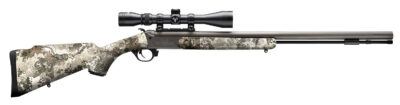 TRADITIONS NITROFIRE .50/26″ VEIL ALPINE CAMO SNIPER GREY CERAKOTE 3-9X40 SCOPE
