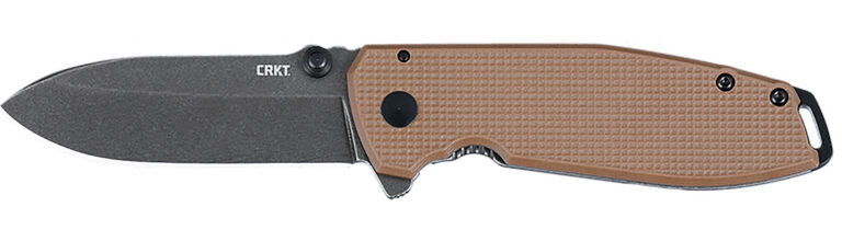 CRKT 2495B SQUID XM 2.95″ Folding Drop Point Plain Stonewashed D2 Steel Blade, Brown Textured G10/SS Handle CRKT 2495B SQUID XM 2.95″ Folding Drop Point Plain Stonewashed D2 Steel Blade, Brown Textured G10/SS Handle