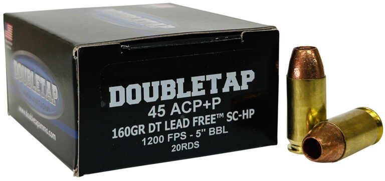 DoubleTap Ammunition 45A160XM 45ACP 160gr Lead Free Hollow Point 20 Per Box/50 Case DoubleTap Ammunition 45A160XM 45ACP 160gr Lead Free Hollow Point 20 Per Box/50 Case