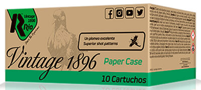 Rio Ammunition VP36FHV8 Vintage 1896 Paper Flyer 12Gauge 2.75″ 8Shot 10 Per Box/25 Case