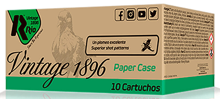 Rio Ammunition VP36FHV8 Vintage 1896 Paper Flyer 12Gauge 2.75″ 8Shot 10 Per Box/25 Case