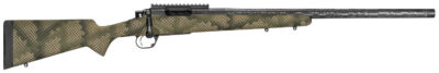 Proof Research 118450 Glacier TI 308 Win 4+1 20″ Carbon Fiber Match Grade Threaded Barrel, Black Cerakote Titanium Receivern w/Picatinny Rail, Fixed PROOF Hunter TFDE Carbon Fiber Stock