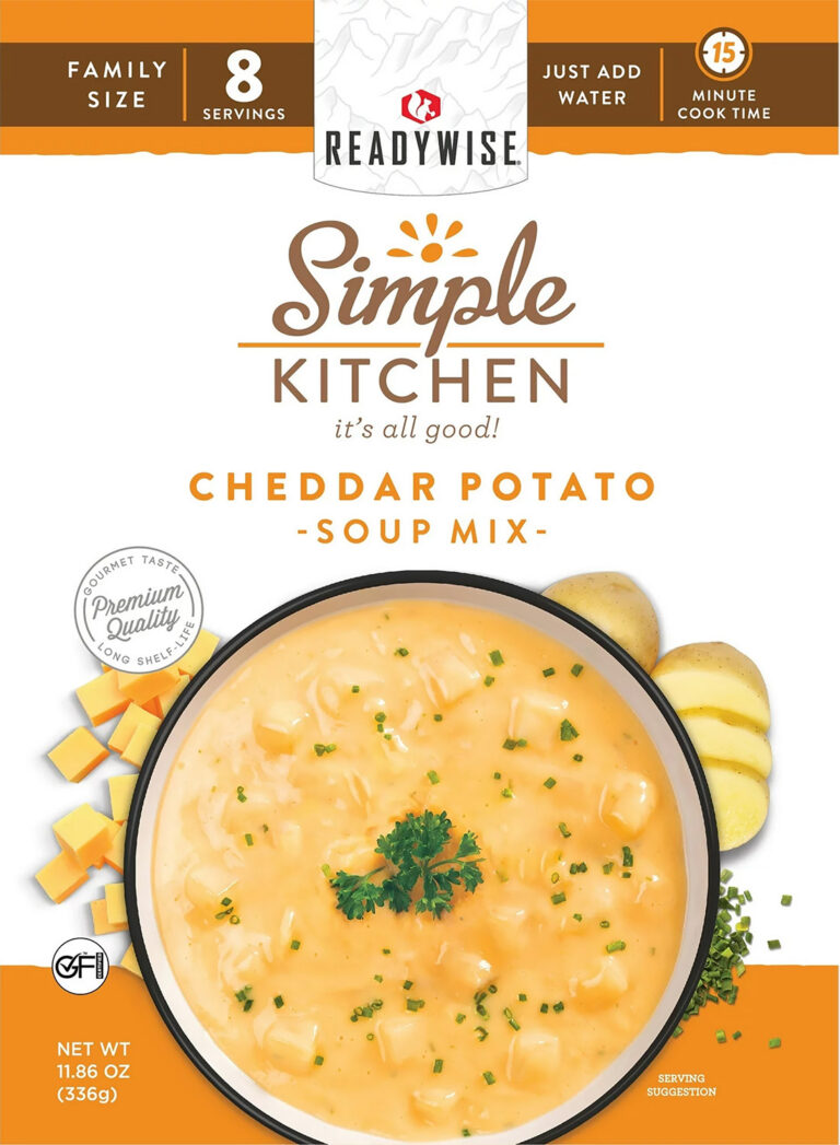 ReadyWise RWSK05061 Simple Kitchen Cheddar Potato Soup 8 Servings Per Pouch, 6 Per Case ReadyWise RWSK05061 Simple Kitchen Cheddar Potato Soup 8 Servings Per Pouch, 6 Per Case