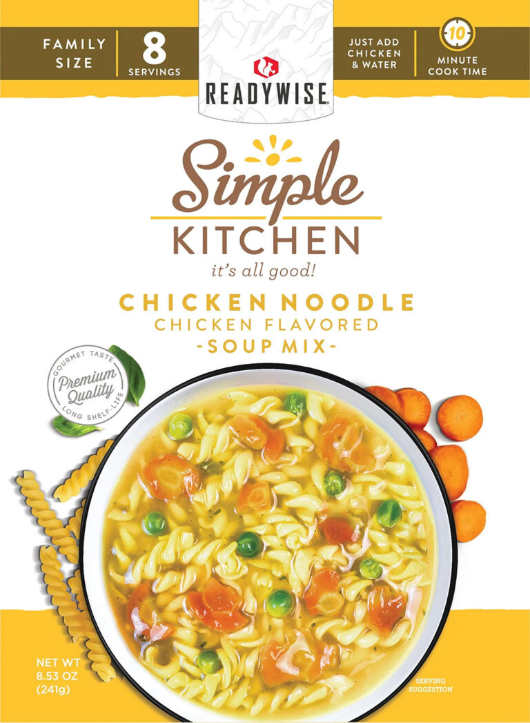 ReadyWise RWSK05062 Simple Kitchen Chicken Noodle Soup 8 Servings Per Pouch, 6 Per Case ReadyWise RWSK05062 Simple Kitchen Chicken Noodle Soup 8 Servings Per Pouch, 6 Per Case