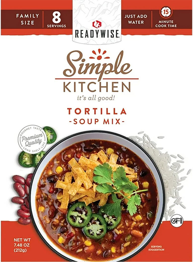ReadyWise RWSK05063 Simple Kitchen Tortilla Soup 8 Servings Per Pouch, 6 Per Case ReadyWise RWSK05063 Simple Kitchen Tortilla Soup 8 Servings Per Pouch, 6 Per Case