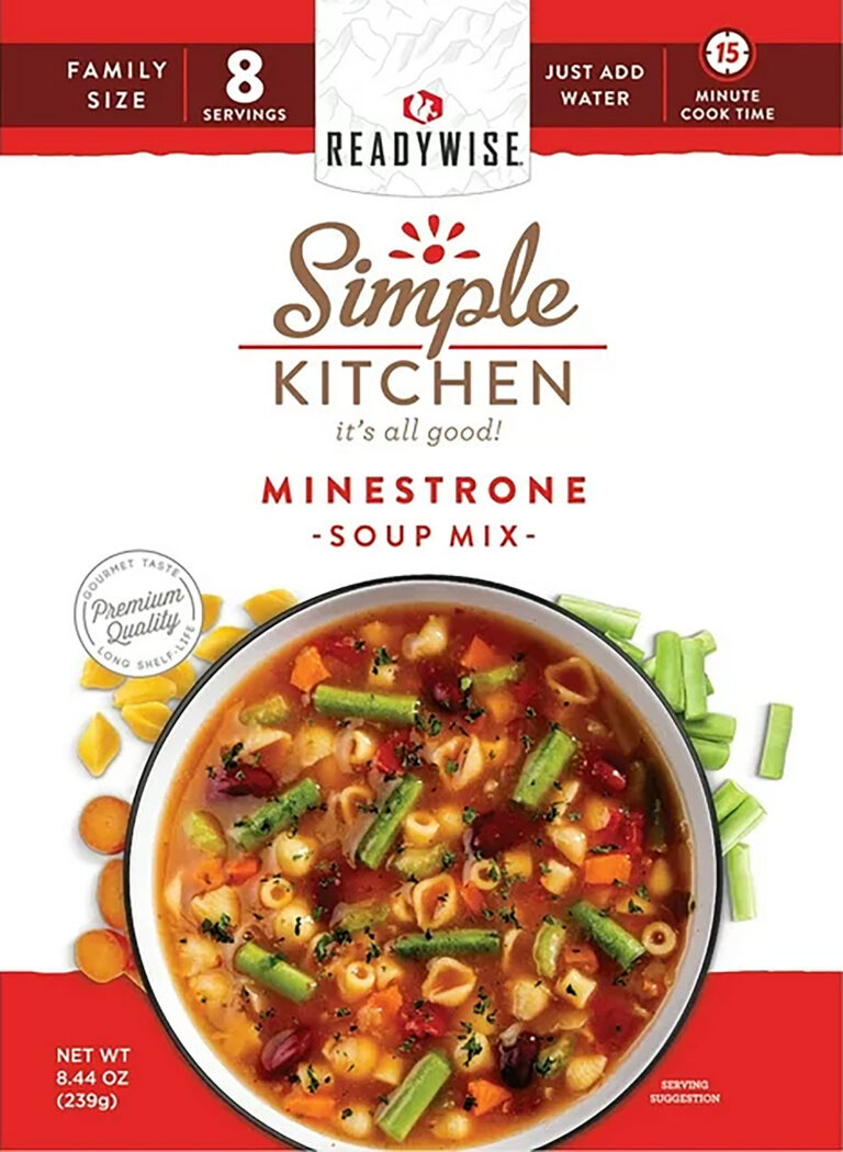 ReadyWise RWSK05065 Simple Kitchen Minestrone Soup 8 Servings Per Pouch, 6 Per Case ReadyWise RWSK05065 Simple Kitchen Minestrone Soup 8 Servings Per Pouch, 6 Per Case