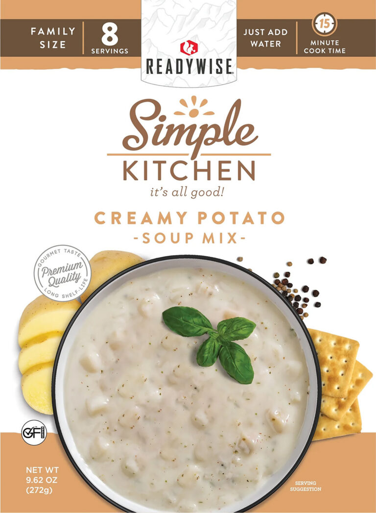 ReadyWise RWSK05066 Simple Kitchen Creamy Potato Soup 8 Servings Per Pouch, 6 Per Case ReadyWise RWSK05066 Simple Kitchen Creamy Potato Soup 8 Servings Per Pouch, 6 Per Case
