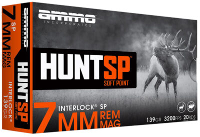 Ammo Inc 7MM139SPA20 Hunt  7mm 139gr Soft Point 20 Per Box/10 Case