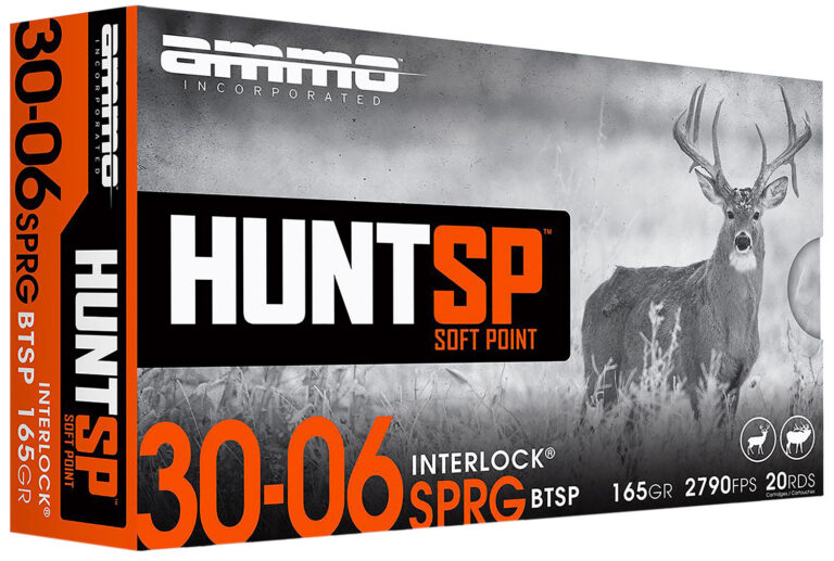Ammo Inc 3006165SPA20 Hunt 30-06Springfield 165gr Soft Point 20 Per Box/10 Case Ammo Inc 3006165SPA20 Hunt 30-06Springfield 165gr Soft Point 20 Per Box/10 Case