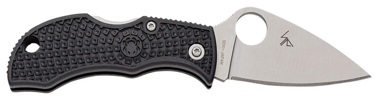 Spyderco MBKLFP Manbug 1.90″ Stonewashed VG-10 SS Blade/ Black Textured FRN Handle Spyderco MBKLFP Manbug 1.90″ Stonewashed VG-10 SS Blade/ Black Textured FRN Handle