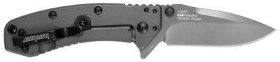 Kershaw 1555TIX Cryo  2.75″ Folding Drop Point Plain Gray TiN 8Cr13MoV SS Blade Gray PVD Stainless Steel Handle Clamshell Packaging