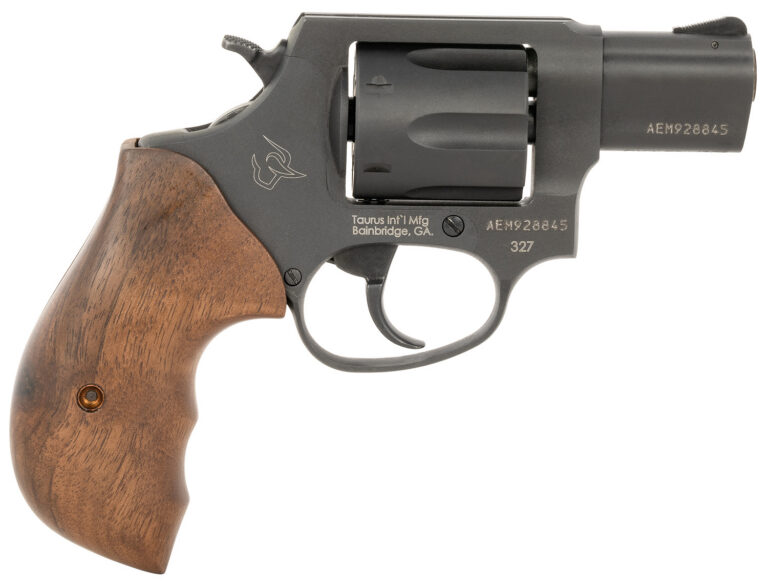 TAURUS 327 .327 FED MAG 2” BK/BK 6RDS TURKISH WALNUT TAURUS 327 .327 FED MAG 2” BK/BK 6RDS TURKISH WALNUT