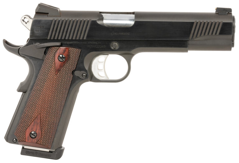 Tyler Gun Works TGWGVBL45 Custom 1911 Government Full Size Frame 45 ACP 7+1 5″ Stainless Match Grade Barrel, Blued Serrated Steel Slide & Steel Frame w/Beavertail, Walnut Grip Tyler Gun Works TGWGVBL45 Custom 1911 Government Full Size Frame 45 ACP 7+1 5″ Stainless Match Grade Barrel, Blued Serrated Steel Slide & Steel Frame w/Beavertail, Walnut Grip