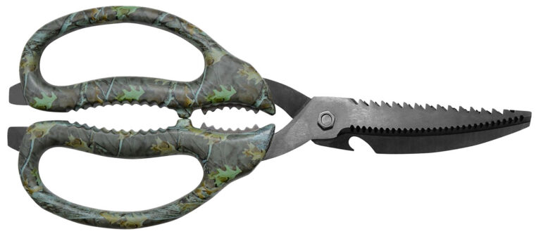 Camillus 19403 Multi-Function Game Shears Camo Shears 4″ Serrated Titanium Bonded Blade, 9″ Long Camillus 19403 Multi-Function Game Shears Camo Shears 4″ Serrated Titanium Bonded Blade, 9″ Long