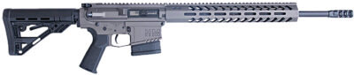 HM Defense HM1065 Avenger  6.5 Creedmoor 10+1 20″ Black Cerakote Match Grade Barrel, Tungsten Gray Cerakote 14″ Picatinny Rail Aluminum Receiver, Black Synthetic Mil-Spec HM Stock, Black Polymer Grip