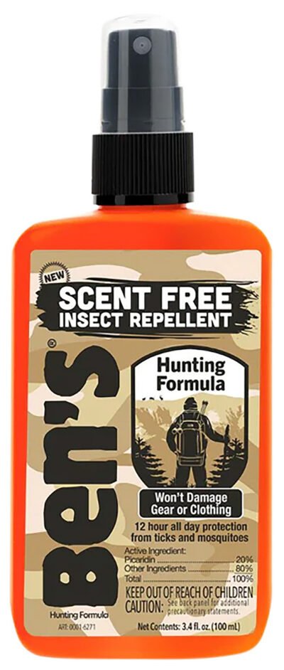 Adventure Medical Kits 00067366 Ben’s Hunting Formula Unscented 3.40oz Spray Repels Mosquitos/Ticks Effective Up to 12 hrs