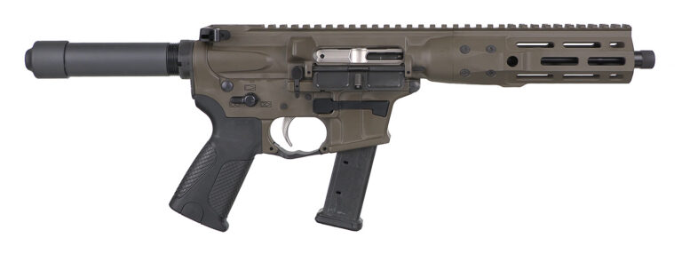 LWRC ICP9PBC8 IC-9  9mm Luger 33+1 8.50″ Black Nitride Threaded Barrel, M-LOK Handguard, Patriot Brown Aluminum Receiver w/Integrated Rail Base, Black Pistol Tube, LWRC Ultra Combat Grip, Ambidextrous