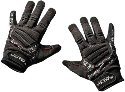 Black Rain Ordnance TACTGLOVEBLK/GRYL Tactical Gloves  Black/Gray Large Velcro