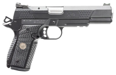 Wilson Combat 2EDCXLPR9 EDC X9 2.0 Compact Frame 9mm Luger 15+1 5″ Steel Barrel, Black Armor-Tuff Serrated Stainless Steel Slide, Aluminum Frame w/Picatinny Rail, Black G10 Starburst Grip