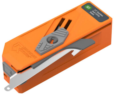 Outdoor Edge RR30D12C Blade Dispenser  Blaze Orange, 12 Drop Point 3″ 420J2 SS Blades