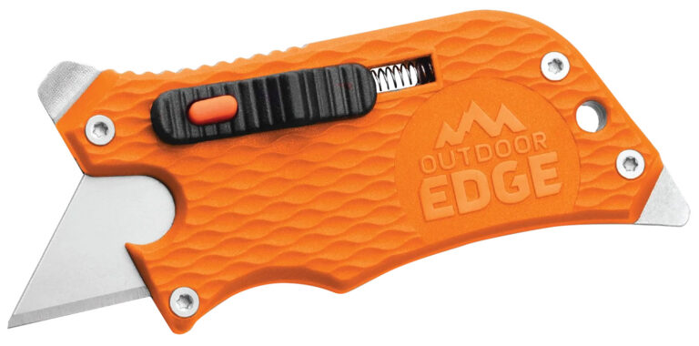 Outdoor Edge SWB10C SlideWinder 3.50″ Long, Plain Utility Blade, Orange GNR/SS Handle, Screwdriver, Bottle Opener Outdoor Edge SWB10C SlideWinder 3.50″ Long, Plain Utility Blade, Orange GNR/SS Handle, Screwdriver, Bottle Opener