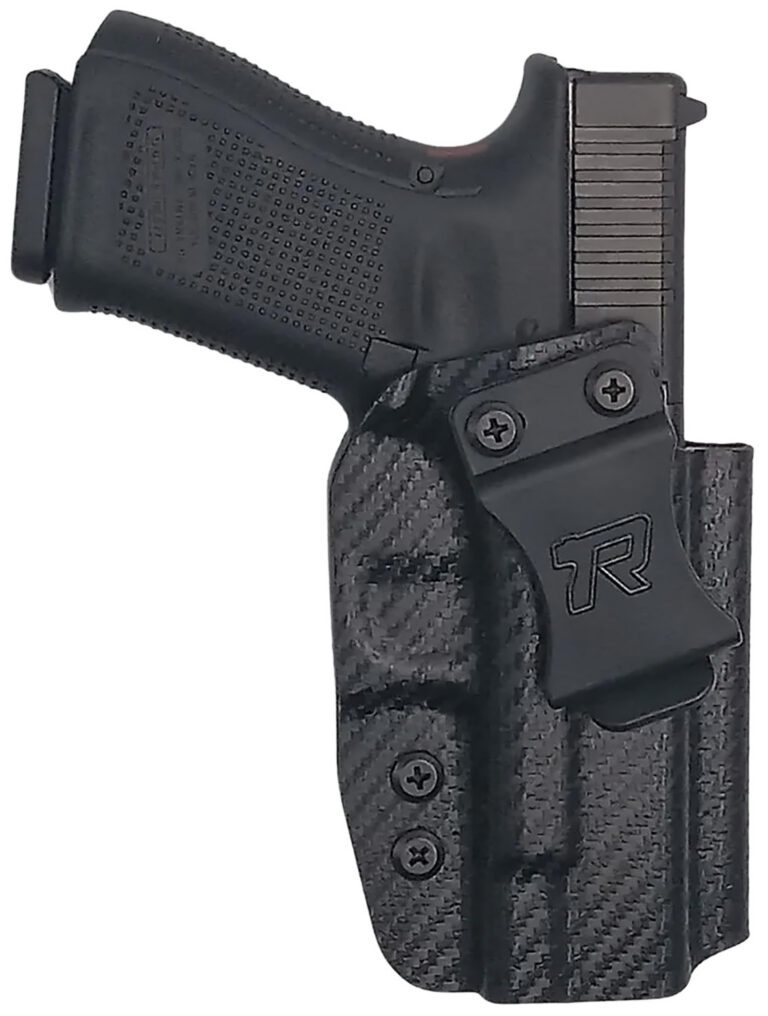 Rounded Gear GLK192332CFRHVAR Kydex IWB Black Kydex Fits Glock 19 Belt Clip Right Hand Rounded Gear GLK192332CFRHVAR Kydex IWB Black Kydex Fits Glock 19 Belt Clip Right Hand