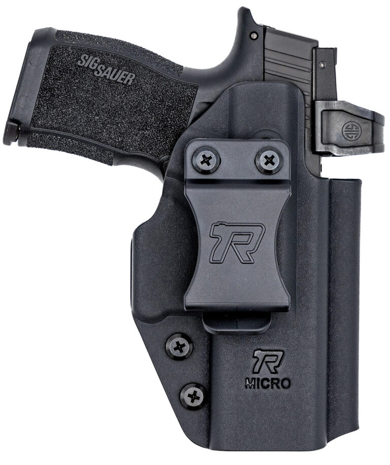 Rounded Gear RGUNVRSLCMPCTBLK Universal Kydex IWB Black Kydex Belt Clip Fits Compact Sized Handguns Right Hand Rounded Gear RGUNVRSLCMPCTBLK Universal Kydex IWB Black Kydex Belt Clip Fits Compact Sized Handguns Right Hand