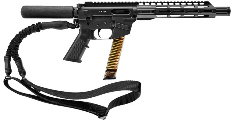 FREEDOM ORDNANCE FX9P10T FX9  9mm Luger 31+1 10″ Black Nitride Stainless Steel Barrel, M-LOK Handguard, Black Anodized Aluminum Picatinny Rail Receiver, Black Pistol Tube, AR15 Grip, Right Hand