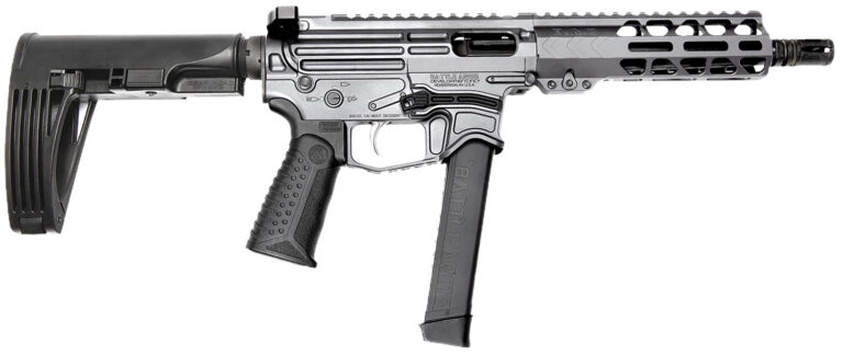 Battle Arms Development XIPHOS004 Xiphos  9mm Luger 30+1 8.50″ Black Barrel, M-LOK Handguards, Combat Gray Aluminum Picatinny Rail Receiver  Black Synthetic Adjustable Stock, Adj Black Grips